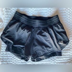 New balance black running shorts